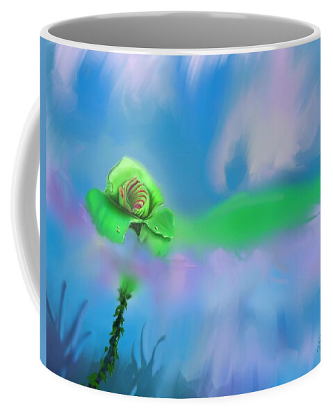 Plants Coffee Mug featuring the digital art Shawna's Rose by Douglas Day Jones