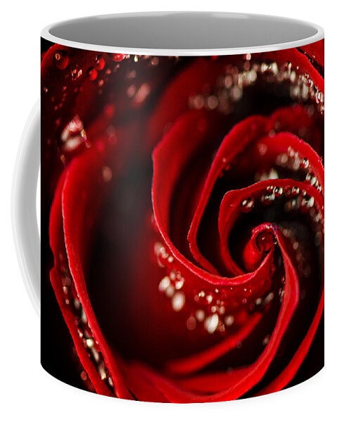 Red Coffee Mug featuring the photograph She Sparkles and Shines by Sandra Parlow