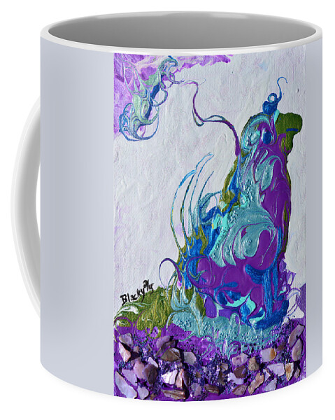 Modern Coffee Mug featuring the painting Sheepicorn by Donna Blackhall