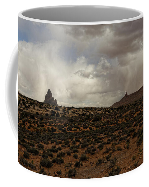 Shiprock Coffee Mug featuring the photograph Shiprock 3 by Jonathan Davison