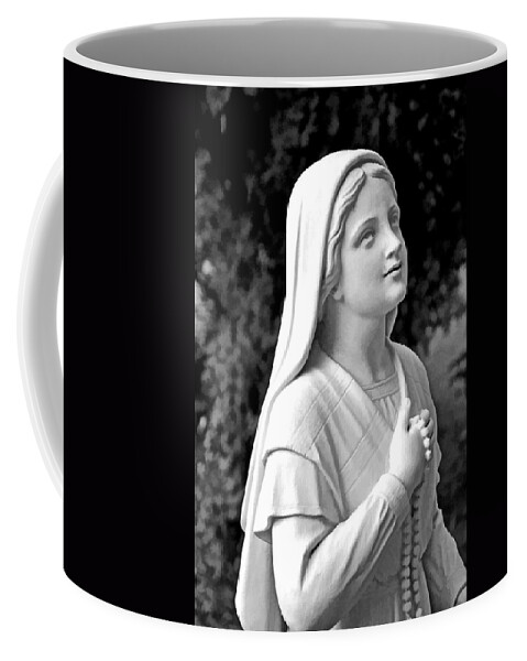 Black Coffee Mug featuring the photograph Shrine in Maine by Phyllis Meinke