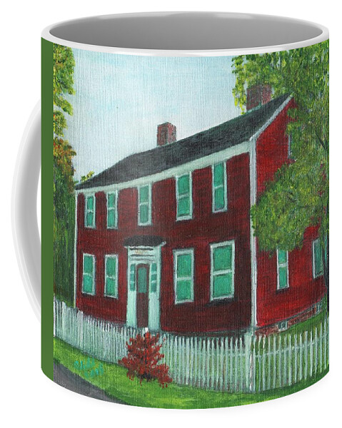 Glean Maura Farm Coffee Mug featuring the painting Sibson House by Cliff Wilson