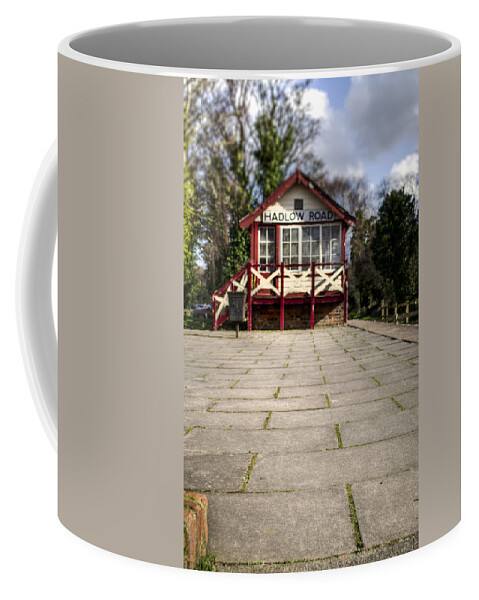 Railroad Coffee Mug featuring the photograph Signal Box by Spikey Mouse Photography