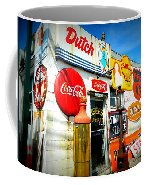 Signs Coffee Mug featuring the photograph Signs of Our Times by Kathy Barney
