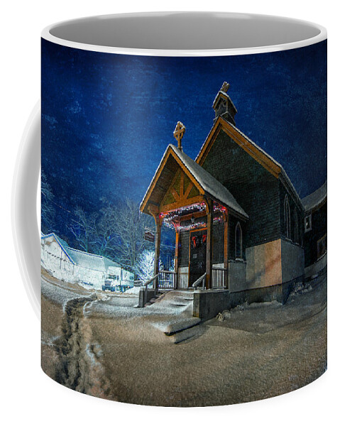 St. John's Episcopal Church Coffee Mug featuring the photograph Silent Night by Everet Regal