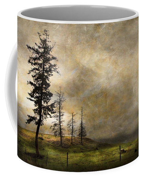 Country Coffee Mug featuring the photograph Silhouettes In The Storm by Theresa Tahara