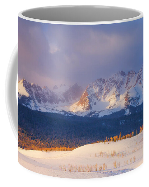 Sunrise Coffee Mug featuring the photograph Silverthorne Sunrise by Darren White