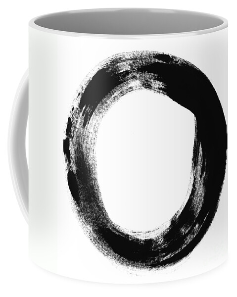Enso Coffee Mug featuring the painting Simplicity by Linda Woods
