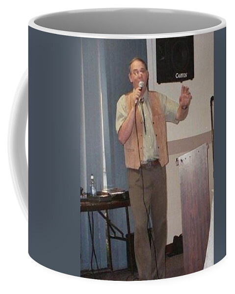 Bruce Coffee Mug featuring the painting Singing by Bruce Nutting