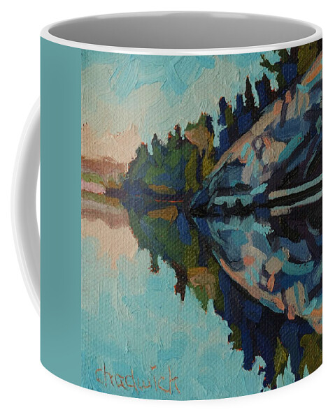 Chadwick Coffee Mug featuring the painting Singleton Cliffs by Phil Chadwick