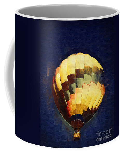 Hot Air Balloons Coffee Mug featuring the digital art Singularity by Kirt Tisdale