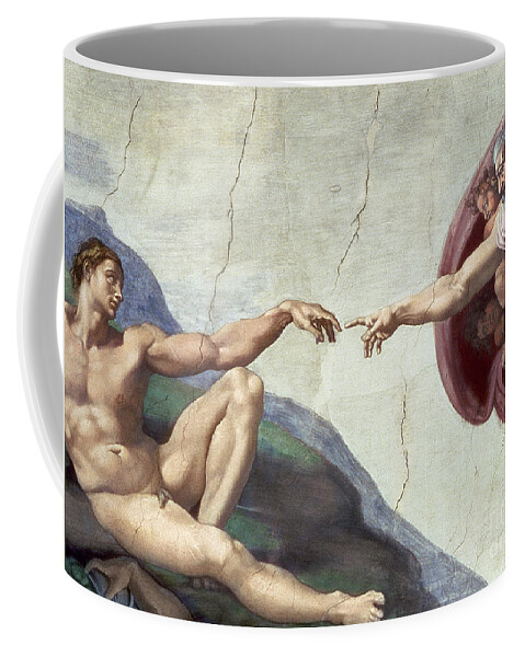 Renaissance Coffee Mug featuring the painting Sistine Chapel Ceiling by Michelangelo Buonarroti