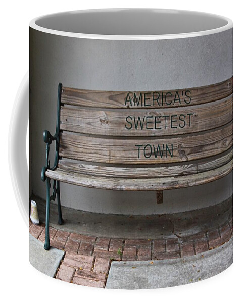 Street Coffee Mug featuring the photograph Sit a Spell by Dart Humeston