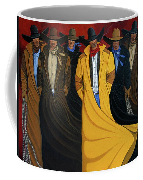Contemporary Coffee Mug featuring the painting Six Pac by Lance Headlee
