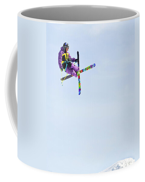 Skiers Coffee Mug featuring the photograph Ski X by Theresa Tahara