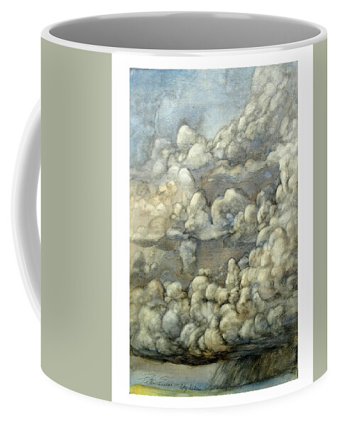 Landscape Coffee Mug featuring the painting Sky Riders by Peter Senesac