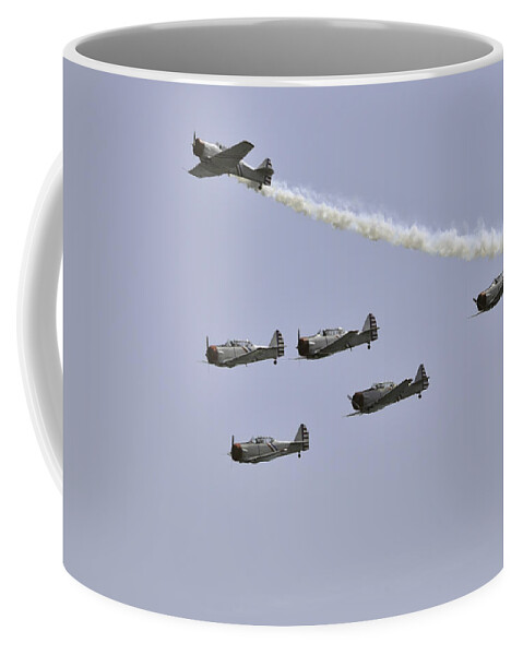 Skywriters Coffee Mug featuring the photograph Skytypers by Bradford Martin