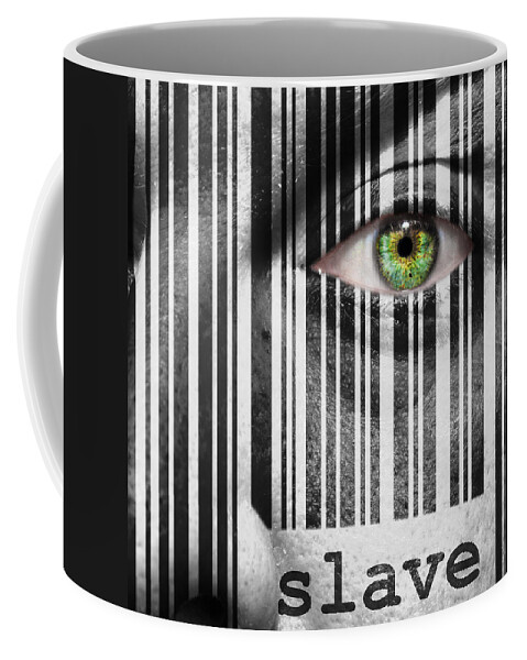 Black Coffee Mug featuring the photograph Slave by Semmick Photo