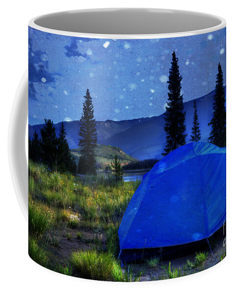 Camping Coffee Mug featuring the photograph Sleeping Under the Stars by Juli Scalzi