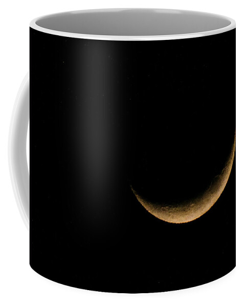 Oregon Coffee Mug featuring the photograph Slender Waxing Crescent Moon by KATIE Vigil