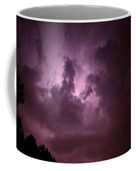 Stormscape Coffee Mug featuring the photograph Small But Eruptive Cell North of Kearney by NebraskaSC