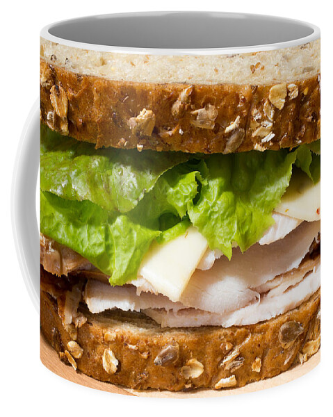 Food Coffee Mug featuring the photograph Smoked Turkey Sandwich by Edward Fielding