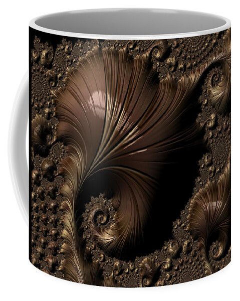 Digital Art Coffee Mug featuring the digital art Smooth Contours by Amanda Moore