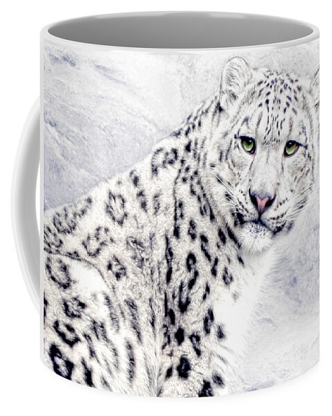 Panthera Uncia Coffee Mug featuring the photograph Snow Cat by Joachim G Pinkawa