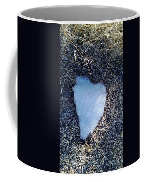 Snow Coffee Mug featuring the photograph Snow Heart by Claudia Goodell