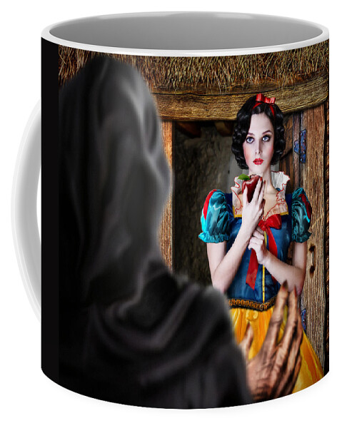 Snow White Coffee Mug featuring the photograph Snow White by Alessandro Della Pietra