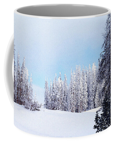 Digital Coffee Mug featuring the digital art Snowbound by David Hansen