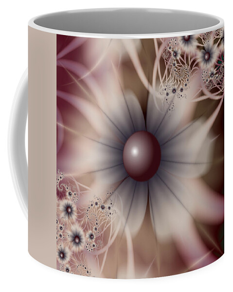 Flowers Coffee Mug featuring the digital art Soft and Sweet by Kiki Art