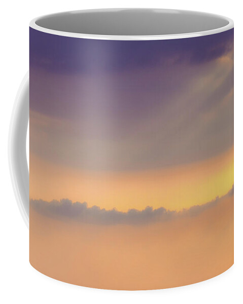 Abstract Coffee Mug featuring the photograph Soft Sunset by Leigh Anne Meeks