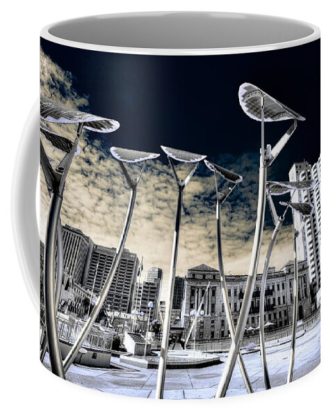 Architecture Coffee Mug featuring the photograph Solar City by Wayne Sherriff