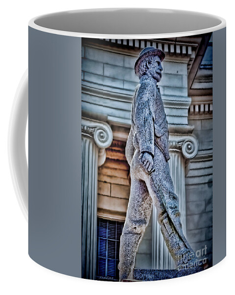 Confederate Coffee Mug featuring the photograph Soldier Statue HDR Alabama State Capitol by Lesa Fine