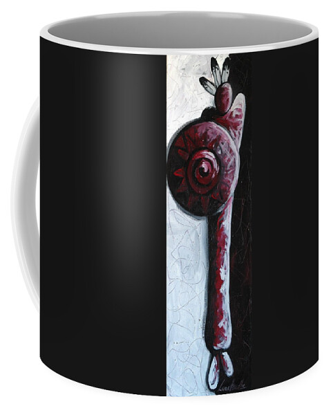 Solo Coffee Mug featuring the painting Solo Indian by Lance Headlee