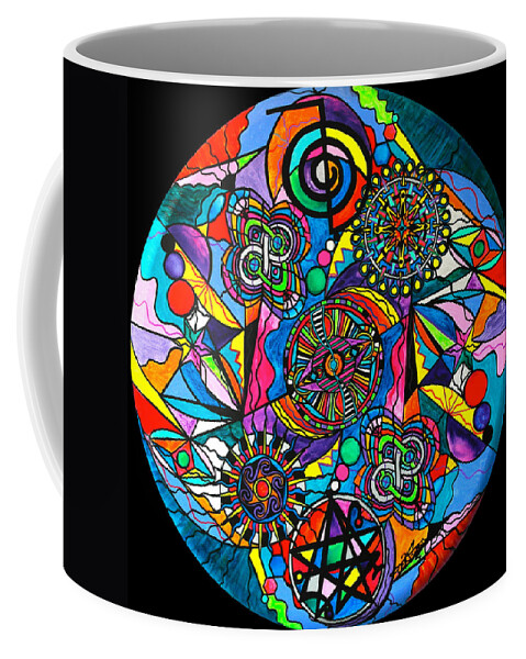 Vibration Coffee Mug featuring the painting Soul Retrieval by Teal Eye Print Store