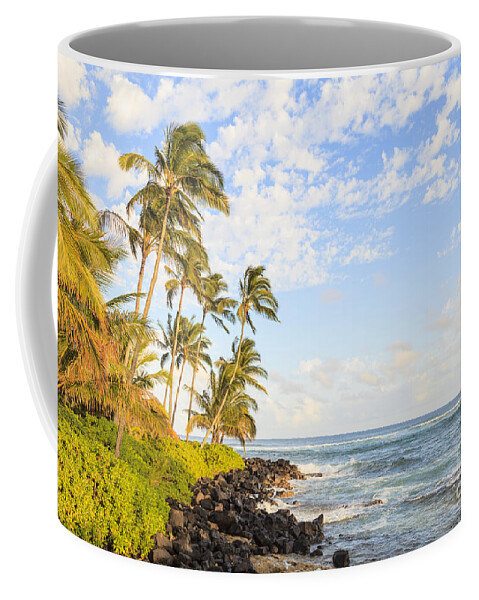 Sunset Coffee Mug featuring the photograph South Kauai Hawaii sunset by Ken Brown