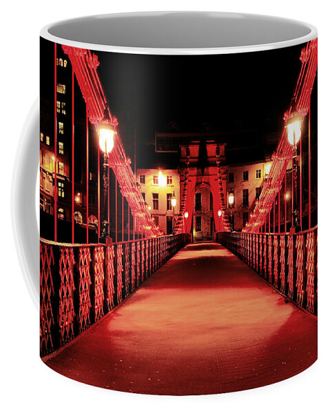 Bridge Coffee Mug featuring the photograph South Portland Street Suspension Bridge by Grant Glendinning