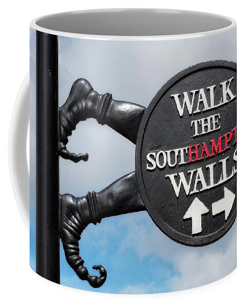 Sign Coffee Mug featuring the photograph Southampton by Shirley Mitchell