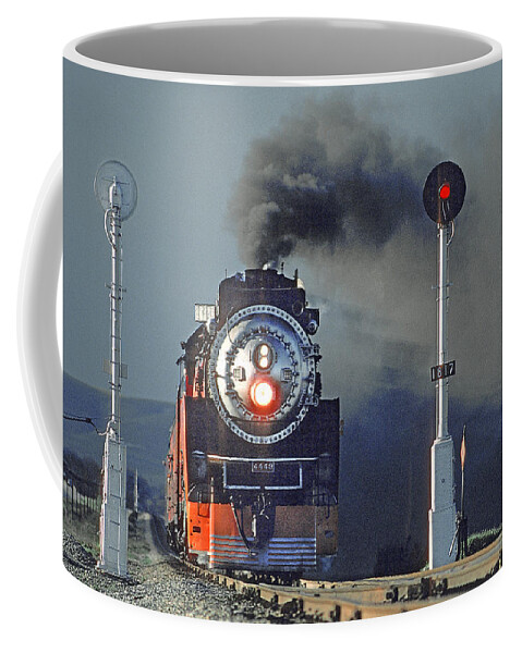 California Coffee Mug featuring the photograph Southern Pacific Steam Locomotive by Richard Hansen