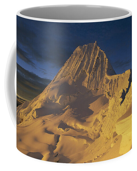 Feb0514 Coffee Mug featuring the photograph Southwest Face Of Alpamayo Peru by Grant Dixon