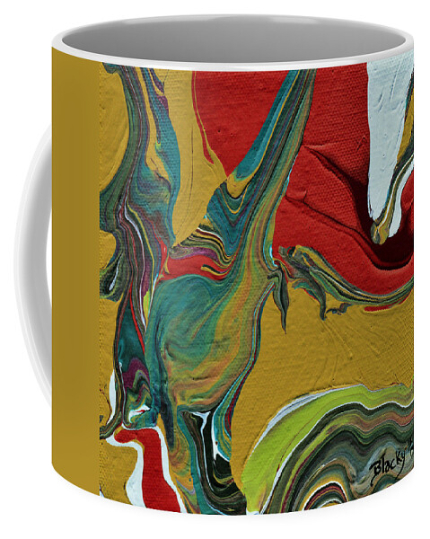 Modern Coffee Mug featuring the painting Southwestern Design by Donna Blackhall