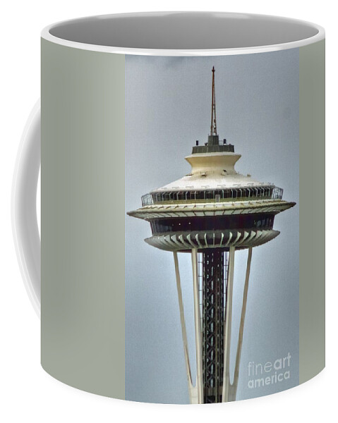 Seattle Coffee Mug featuring the photograph Space Needle Tower Seattle Washington by Tap On Photo
