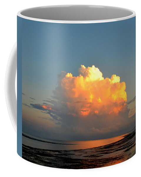 Cloud Coffee Mug featuring the photograph Spectacular Cloud in Sunset Sky by Carla Parris