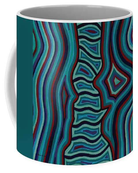 Spine Talk Coffee Mug featuring the painting Spine Talk by Barbara St Jean