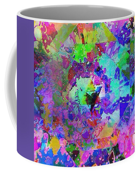 Digital Art Coffee Mug featuring the digital art Spiral MerKaBa by Karen Buford