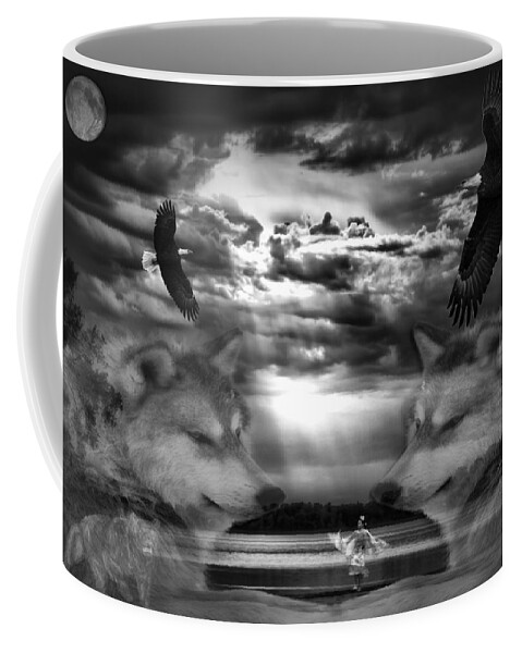 Composite Image Coffee Mug featuring the photograph Spirit Dance by Thomas Young