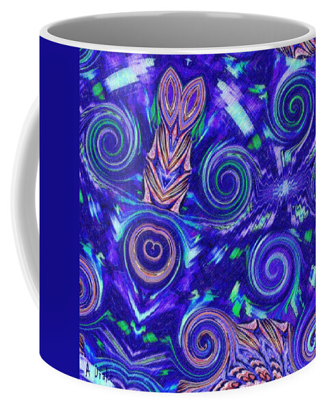 Spiritual Coffee Mug featuring the digital art Spiritual Waters by Alec Drake