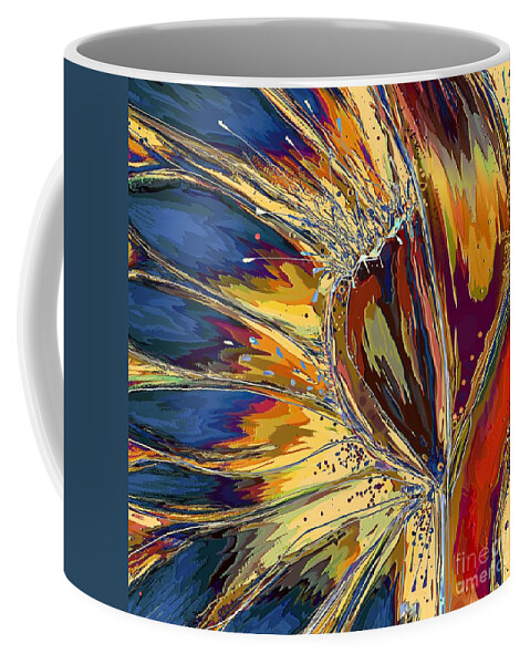 Abstract Coffee Mug featuring the digital art Splatter by Mary Eichert
